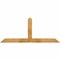 Ekena Millwork Portland Rough Sawn Timber Gable Bracket, Western Red Cedar, 60"W x 25"H x 4"D x 4"F, 10/12 Pitch GBW060X25X0404POR00RWR - alternate 1